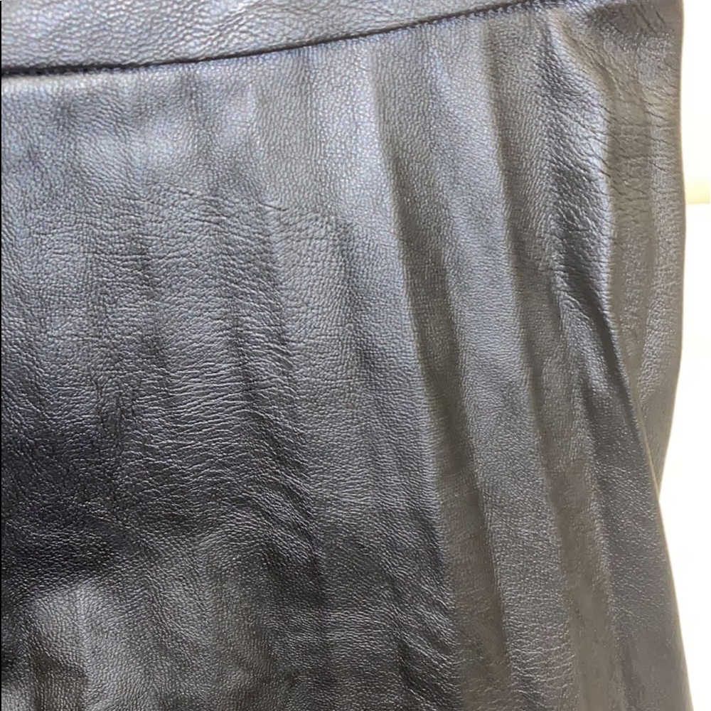 Cupcakes and Cashmere Carole Womens Faux Leather Pleated A-Line Skirt - Picture 8 of 8